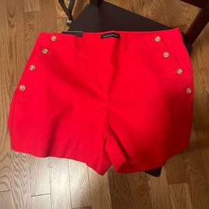 Banana Republic High-Rise 4” sailor short in Red